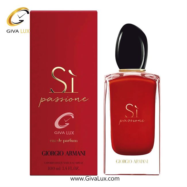  ادو پرفیوم  زنانه اورجینال مدل Giorgio Armani Sì Passione | جورجیو آرمانی سی پشن حجم  100 میل